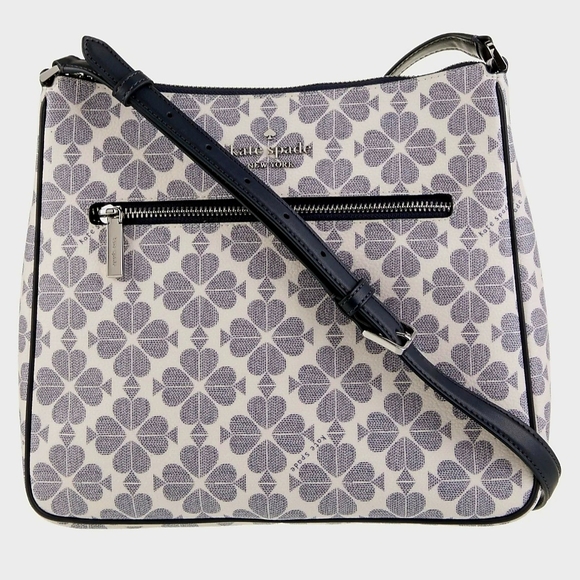 kate spade Handbags - Kate Spade Flower Navy and Cream Crossbody Bag